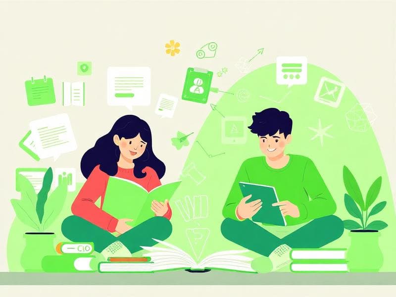 AI Learning Platform Illustration